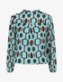Blouse manches longues à col rond et imprimé graphique 70&