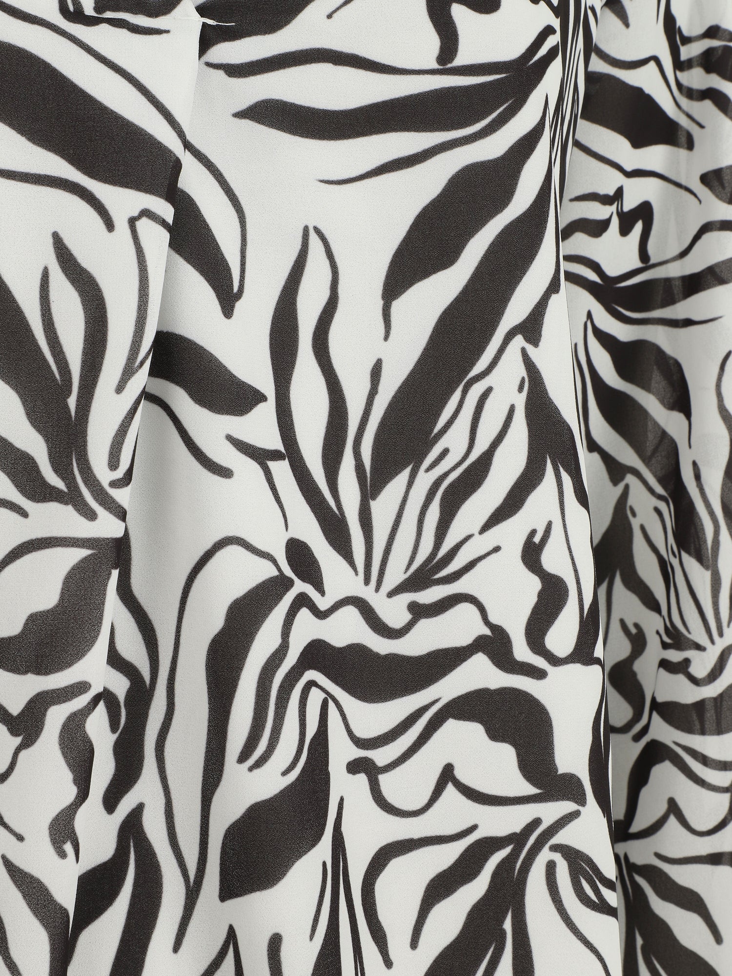 Blouse ample manches longues à imprimé fantaisie - Blanc - 3