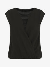 Top cache-coeur uni sans manches - Noir - 5