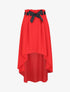 Jupe midi asymétrique - Rouge - 1