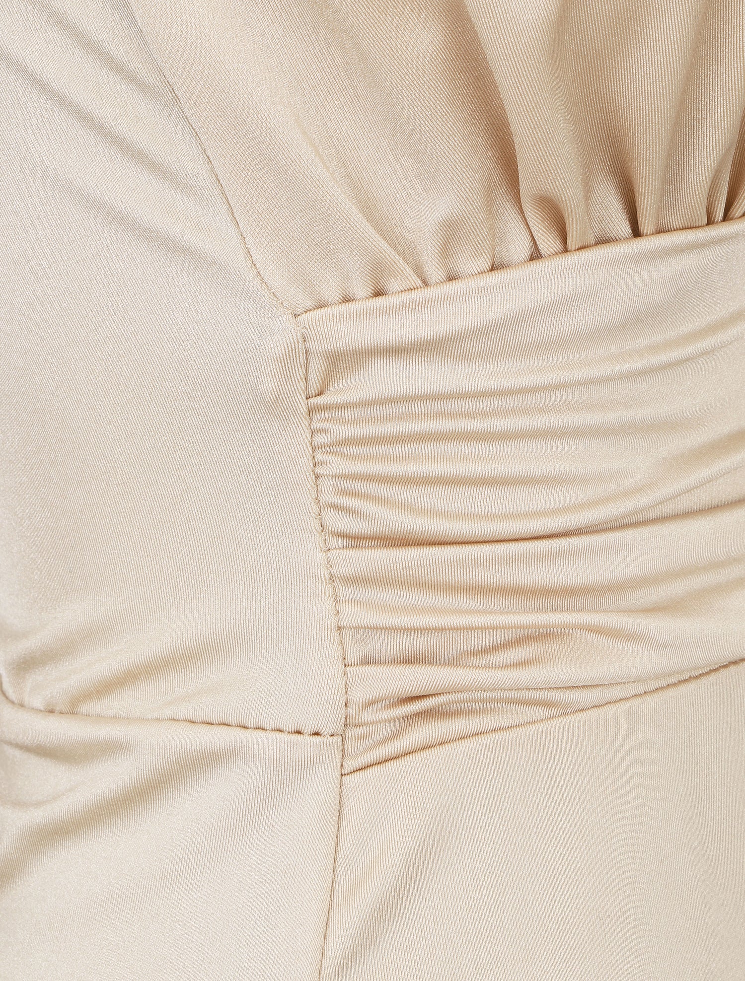 Body uni à col cache-coeur - Beige - 3