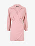 Robe courte élastiquée - Rose - 1
