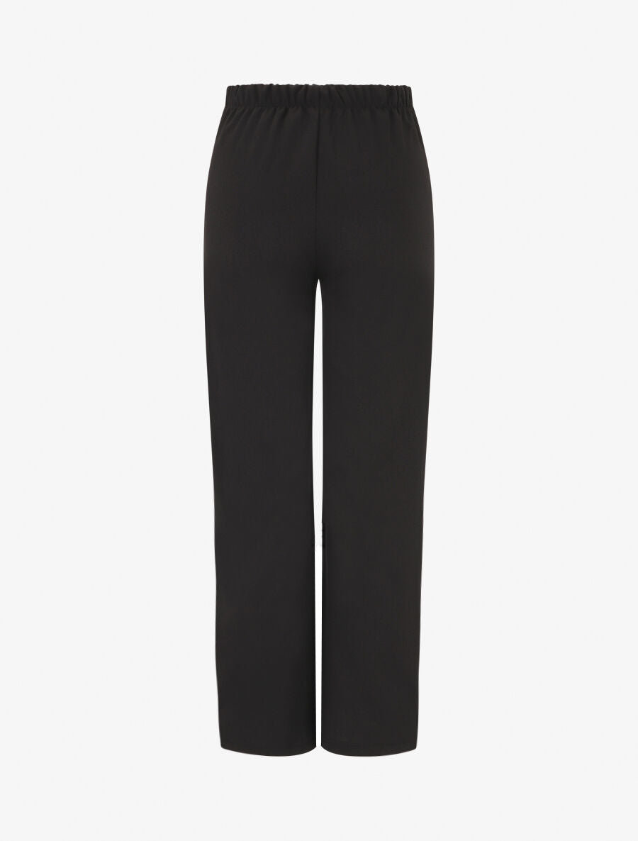 Pantalon fluide coupe droite - Noir - 2