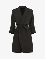 Trench droit mi-long - Noir - 1