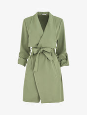 Trench droit mi-long - Kaki - 1