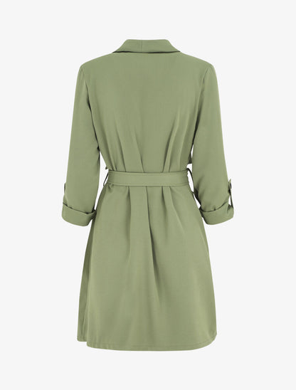 Trench droit mi-long - Kaki - 2
