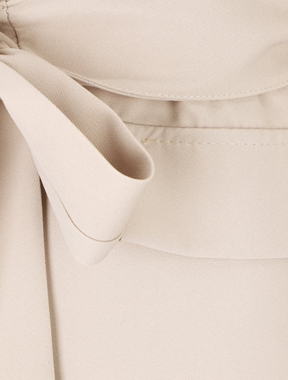 Blazer oversize ceinturé - Beige - 3