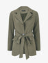 Blazer oversize ceinturé - Kaki - 5