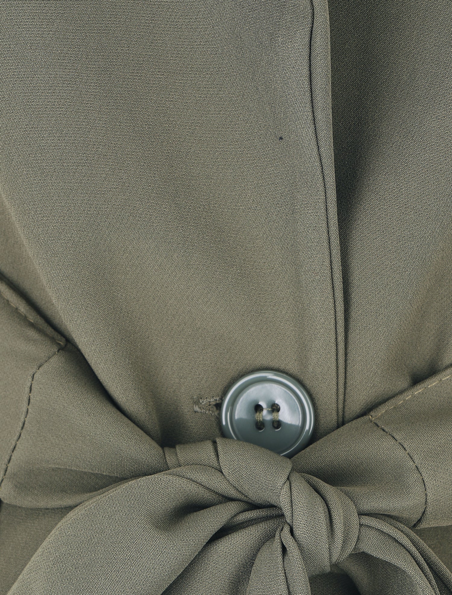 Blazer oversize ceinturé - Kaki - 3