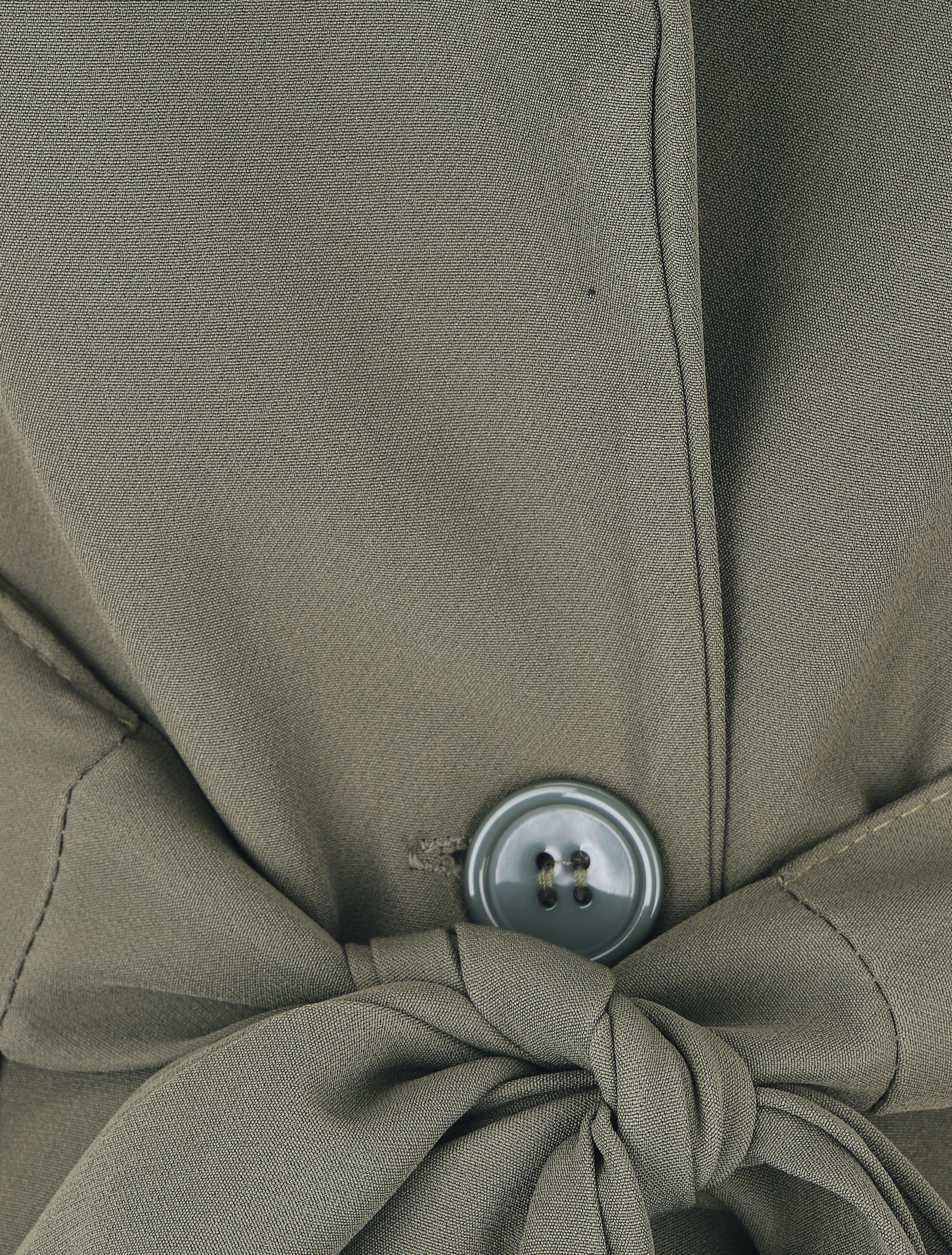 Blazer oversize ceinturé - Kaki - 3