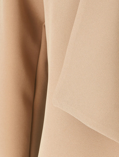 Blazer uni à poches zippées - Camel - 3