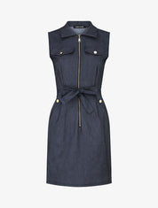 Robe droite effet jean - Bleu - 1