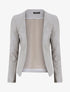 Blazer uni en suédine - Gris - 5