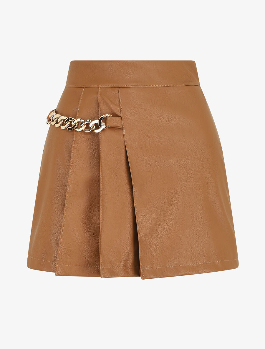 Short en simili trompe l&