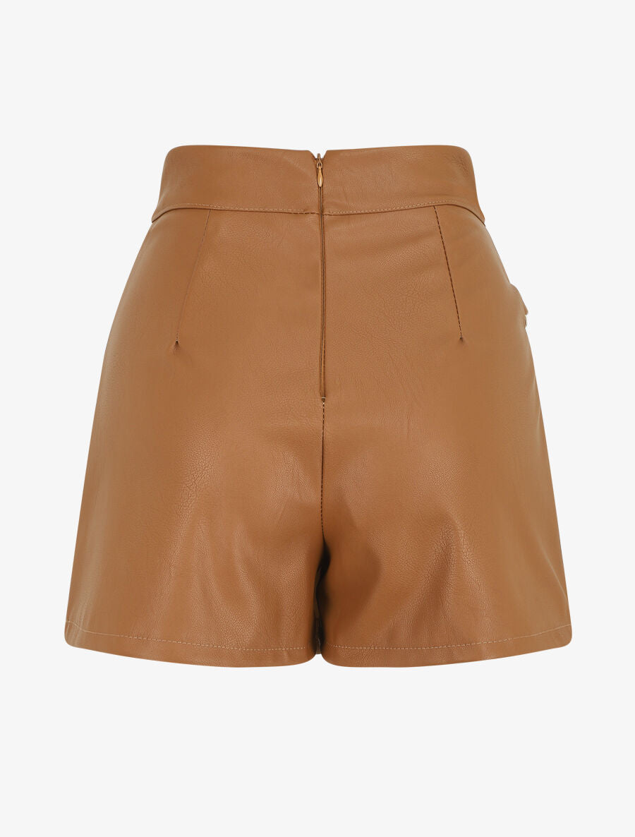 Short en simili trompe l&
