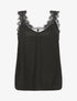 Top uni sans manches texturé - Noir - 7