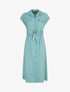 Robe longue style chemise à manches longues - Bleu clair - 5