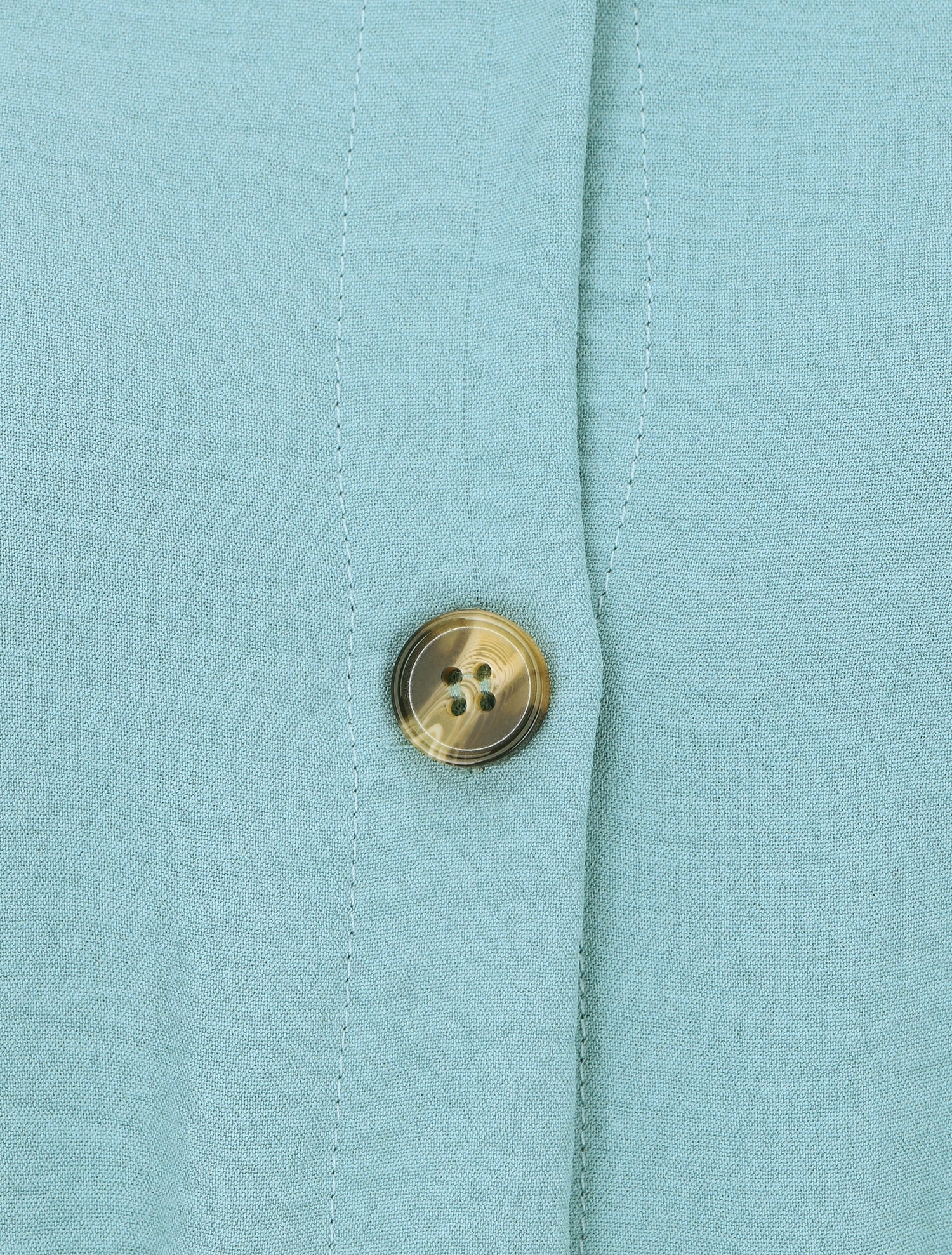 Robe longue fluide à manches courtes - Turquoise - 3
