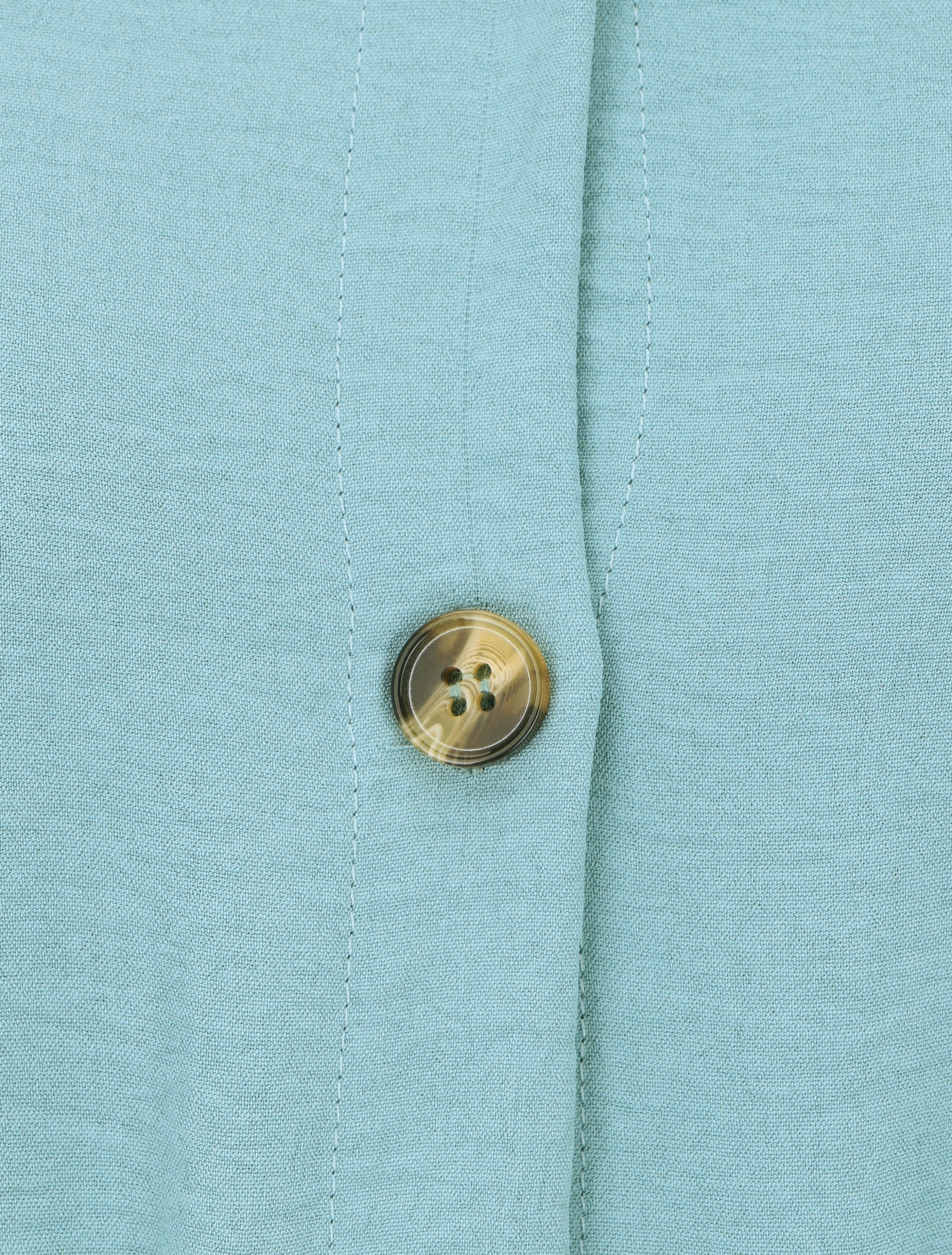 Robe longue fluide à manches courtes - Turquoise - 3
