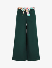 Pantalon ample à taille élastiquée - Vert sapin - 5