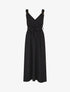 Robe longue élastiquée à bretelles avec anneaux - Noir - 4