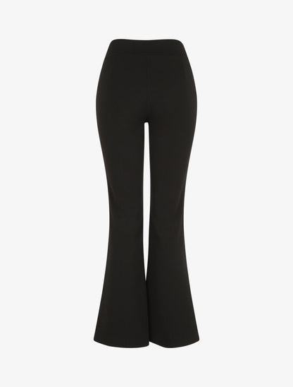 Pantalon fluide à fermeture stylisée - Noir - 2