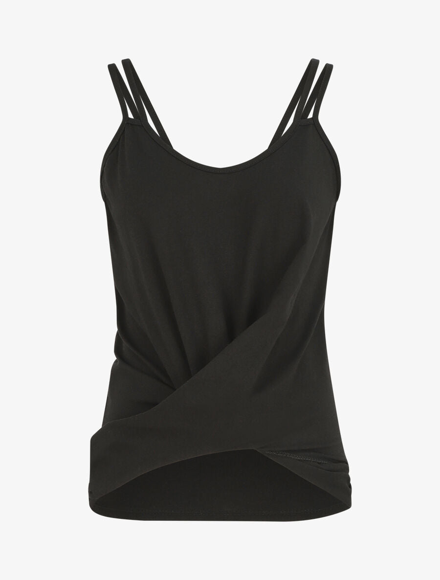 Top uni et bas croisés - Noir - 4