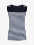 Top à imprimé style marinière - Marine - 5