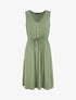 Robe mi-longue fluide - Kaki - 1