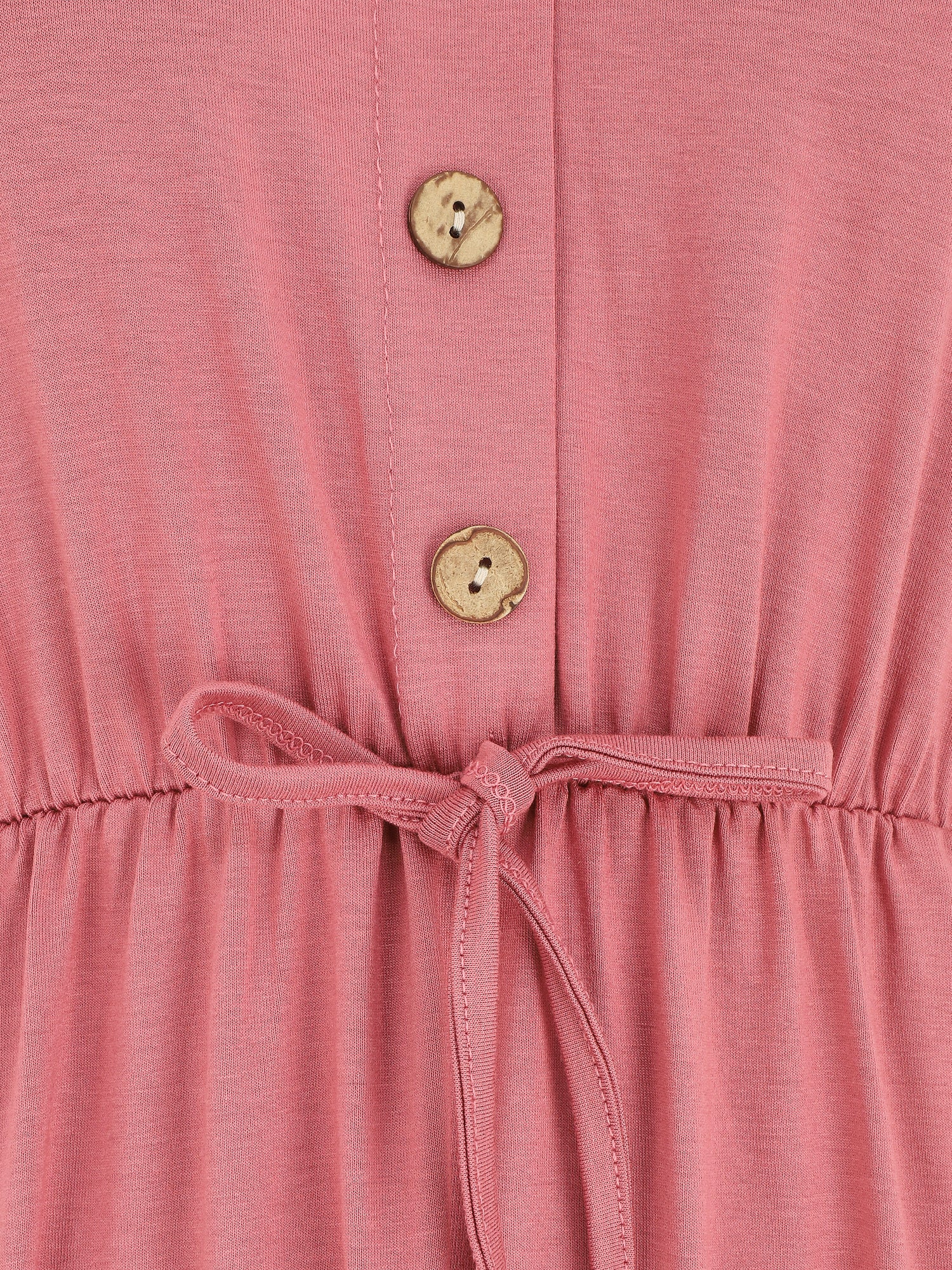 Robe mi-longue fluide - Vieux rose - 3