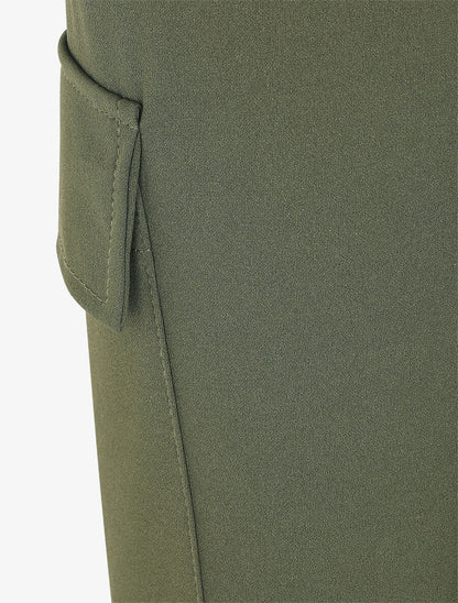 Jogging cargo taille haute - Kaki - 3