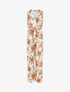 Combinaison fluide à imprimé fleurs - Crème - 1