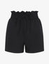 Mini short à taille élastiquée - Noir - 1
