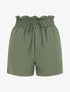 Mini short à taille élastiquée - Kaki - 5