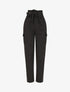 Pantalon cargo taille haute - Noir - 5