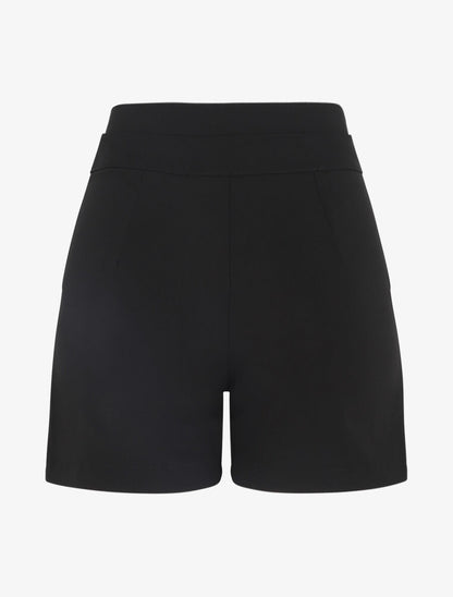 Short ajusté taille haute - Noir - 2