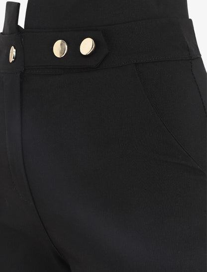 Short ajusté taille haute - Noir - 3