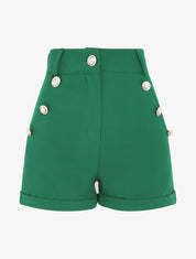 Short à pont taille haute - Vert - 1
