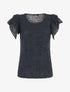 Top uni en maille - Marine - 5