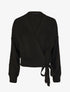 Pull cache-coeur loose uni - Noir - 1