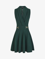 Robe patineuse courte sans manches - Vert foncé - 6