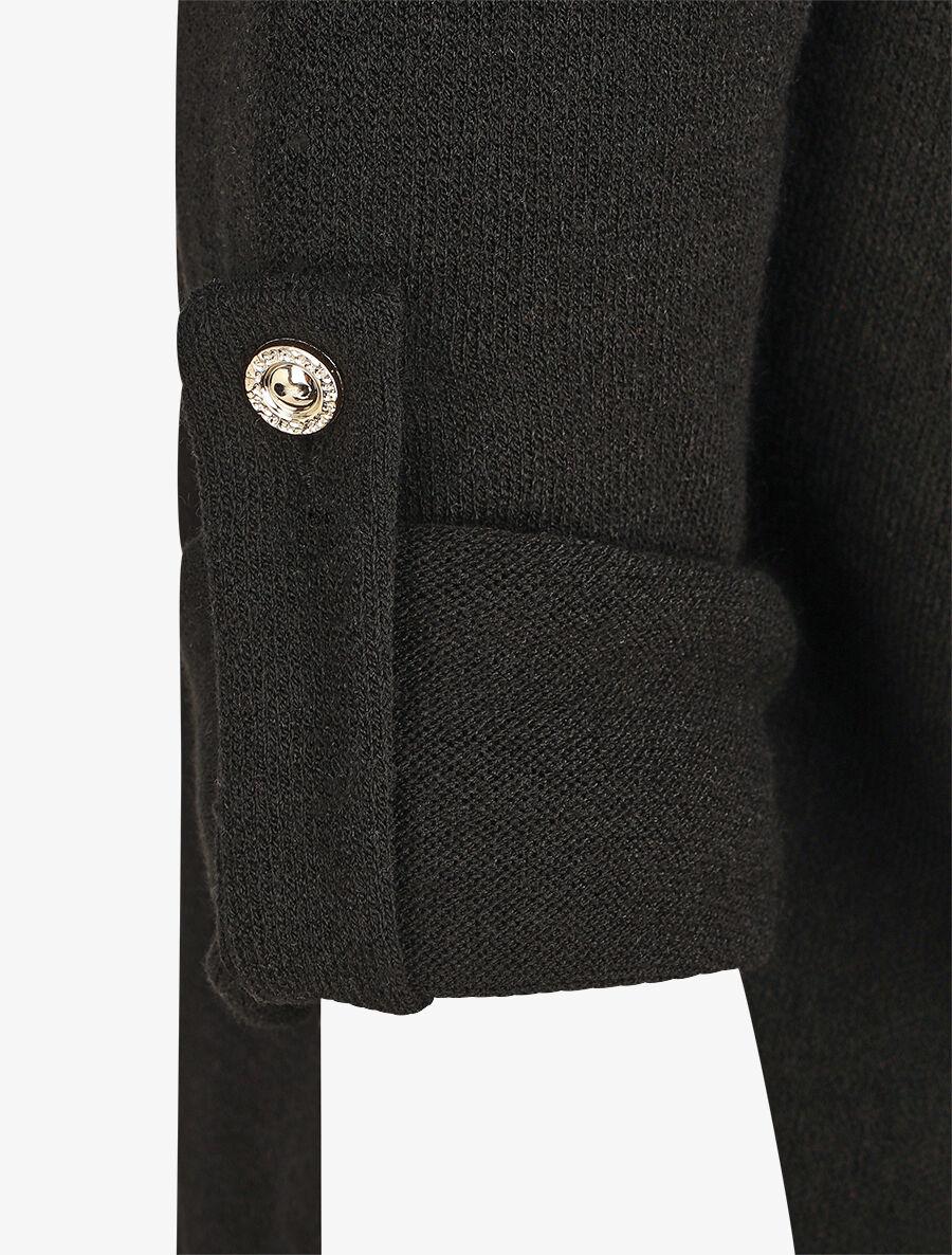 Gilet uni coupe droite - Noir - 3