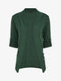 Gilet uni coupe droite - Vert foncé - 4