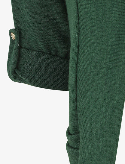 Gilet uni coupe droite - Vert foncé - 3