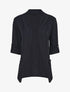 Gilet uni coupe droite - Marine - 1