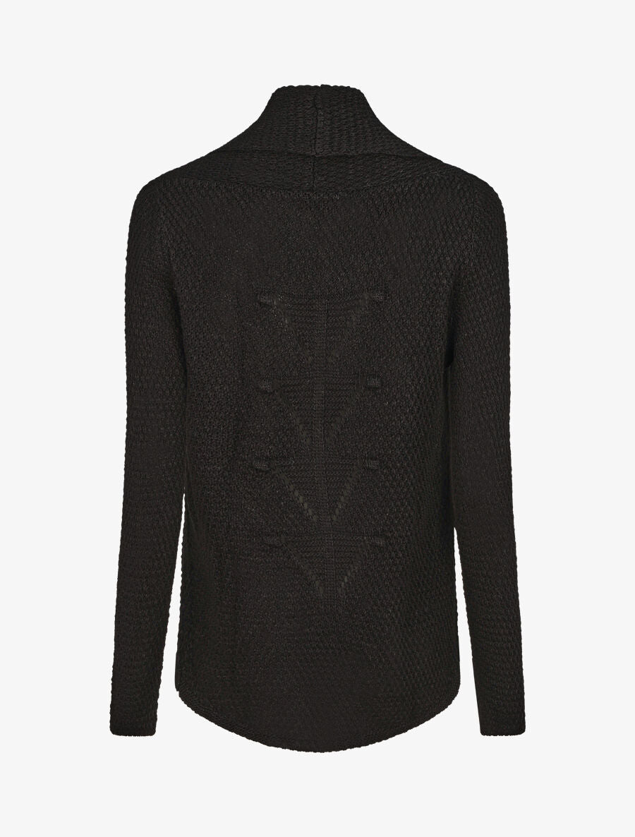 Gilet mi-long uni - Noir - 2