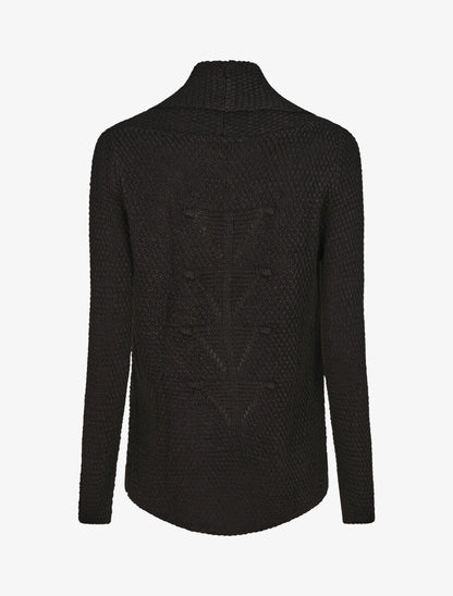 Gilet mi-long uni - Noir - 2