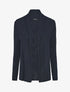 Gilet mi-long uni - Marine - 1