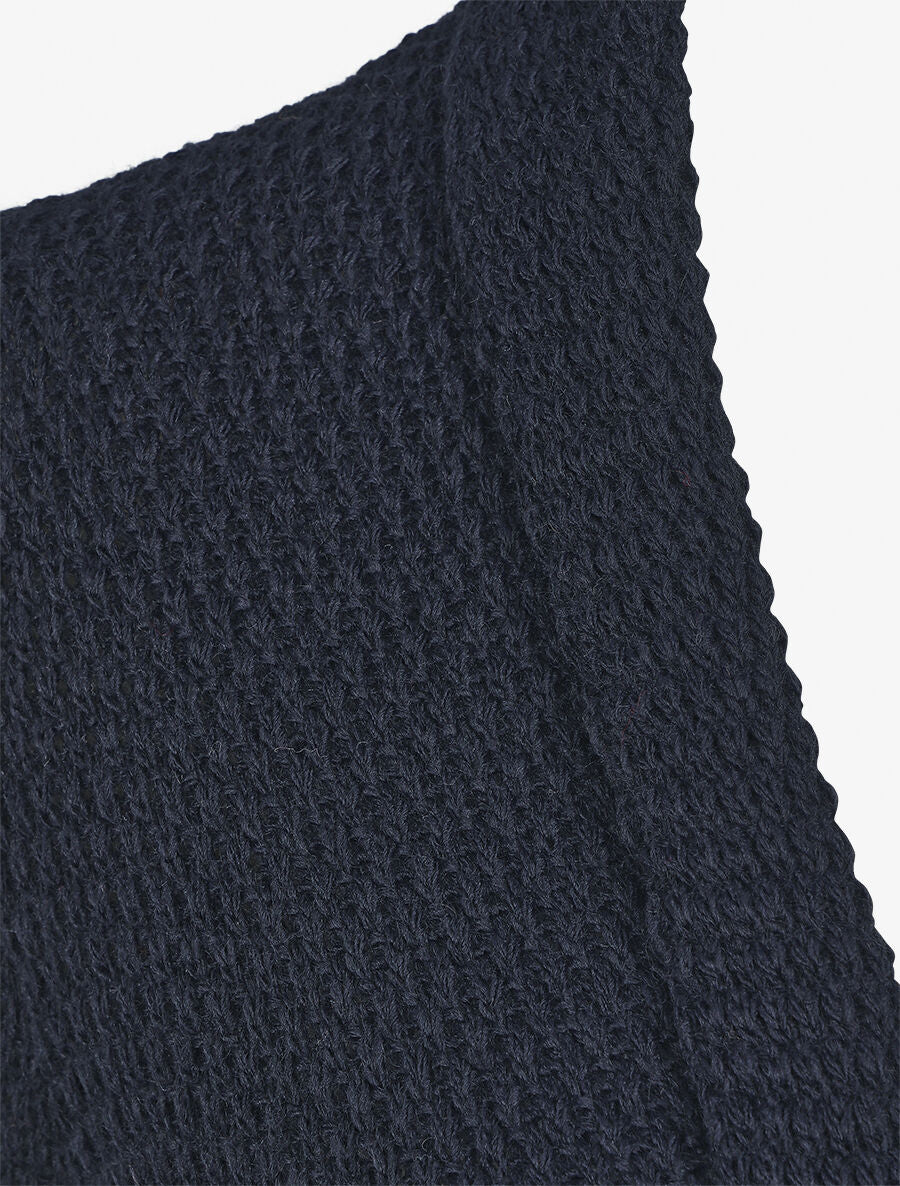 Gilet mi-long uni - Marine - 3