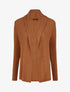 Gilet mi-long uni - Camel - 1